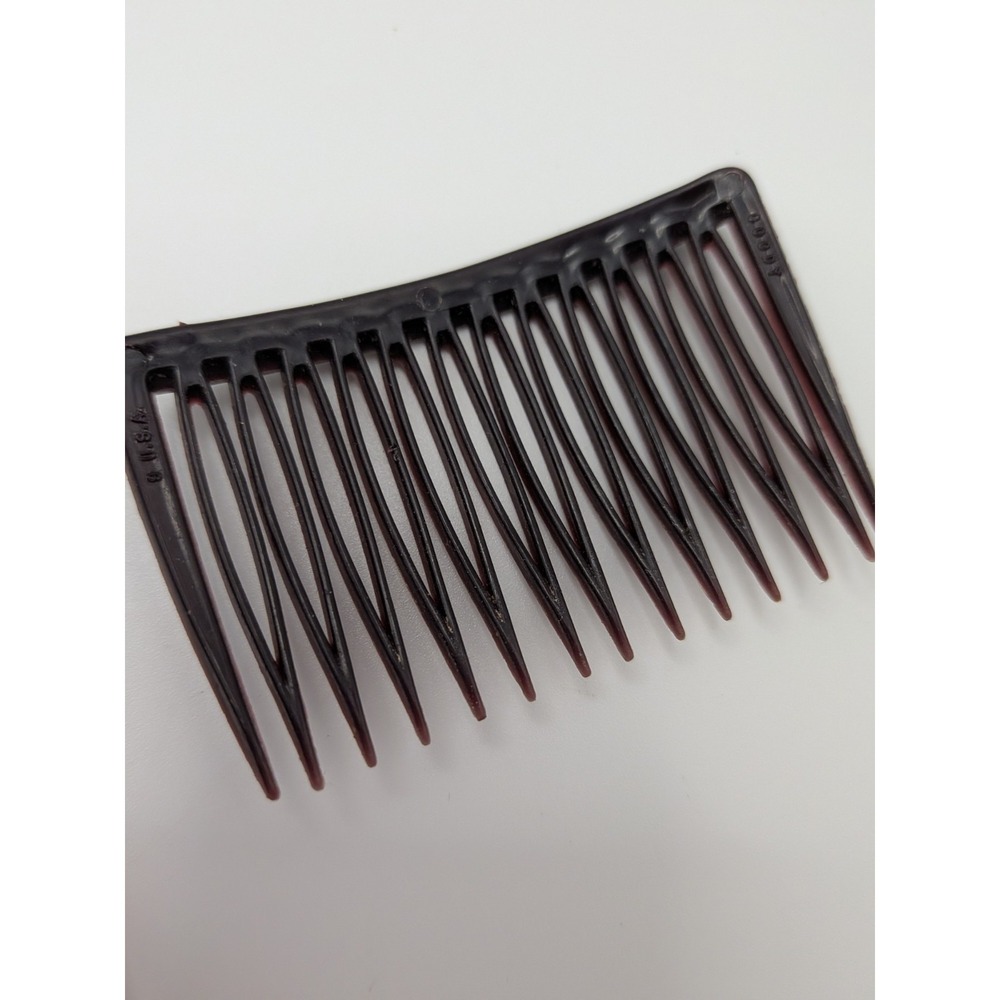 Vintage Goody Mini Hair Combs Side Pin Brown Marble Tortoise 2" USA - Picture 14 of 16